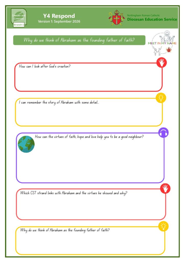 thumbnail of Respond – Year 4 Creation and Covenant – v1